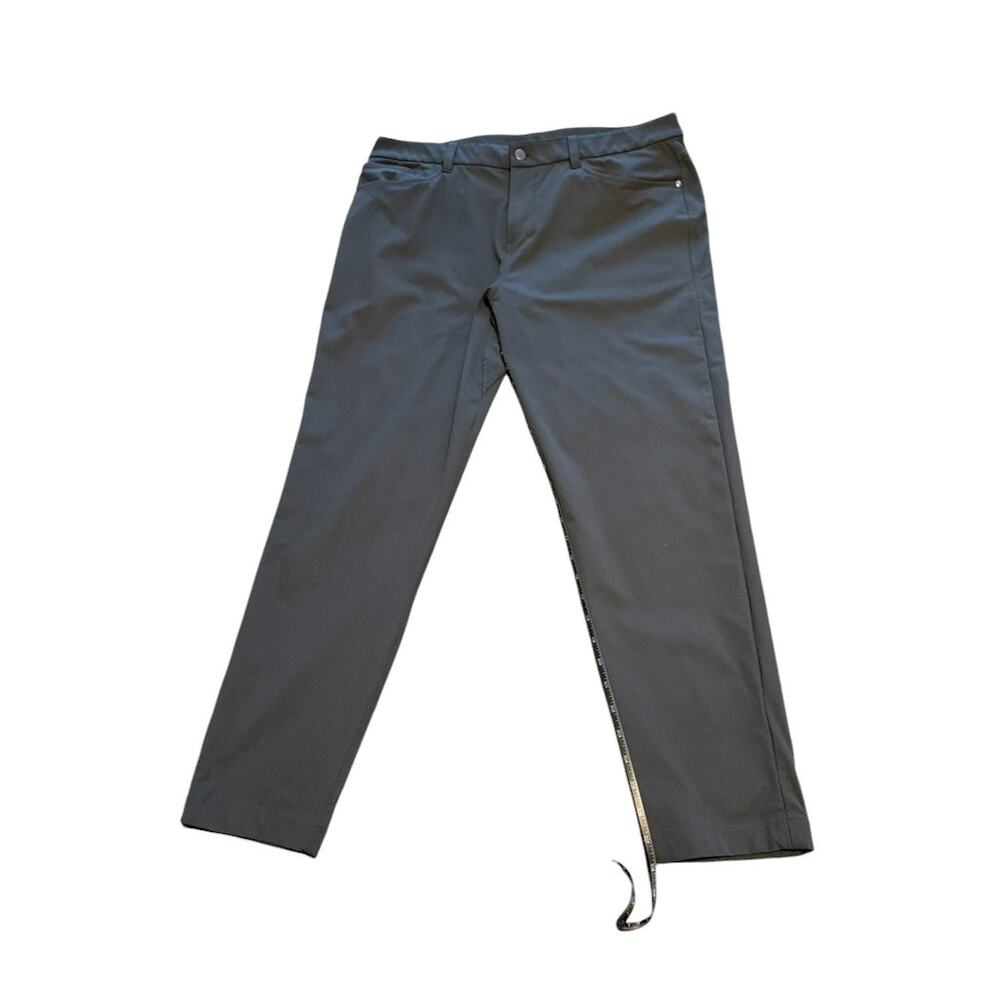Lululemon ABC Slim-Fit Trouser 28"L Warpstreme Size 36 Oil Grey LM5ALWS